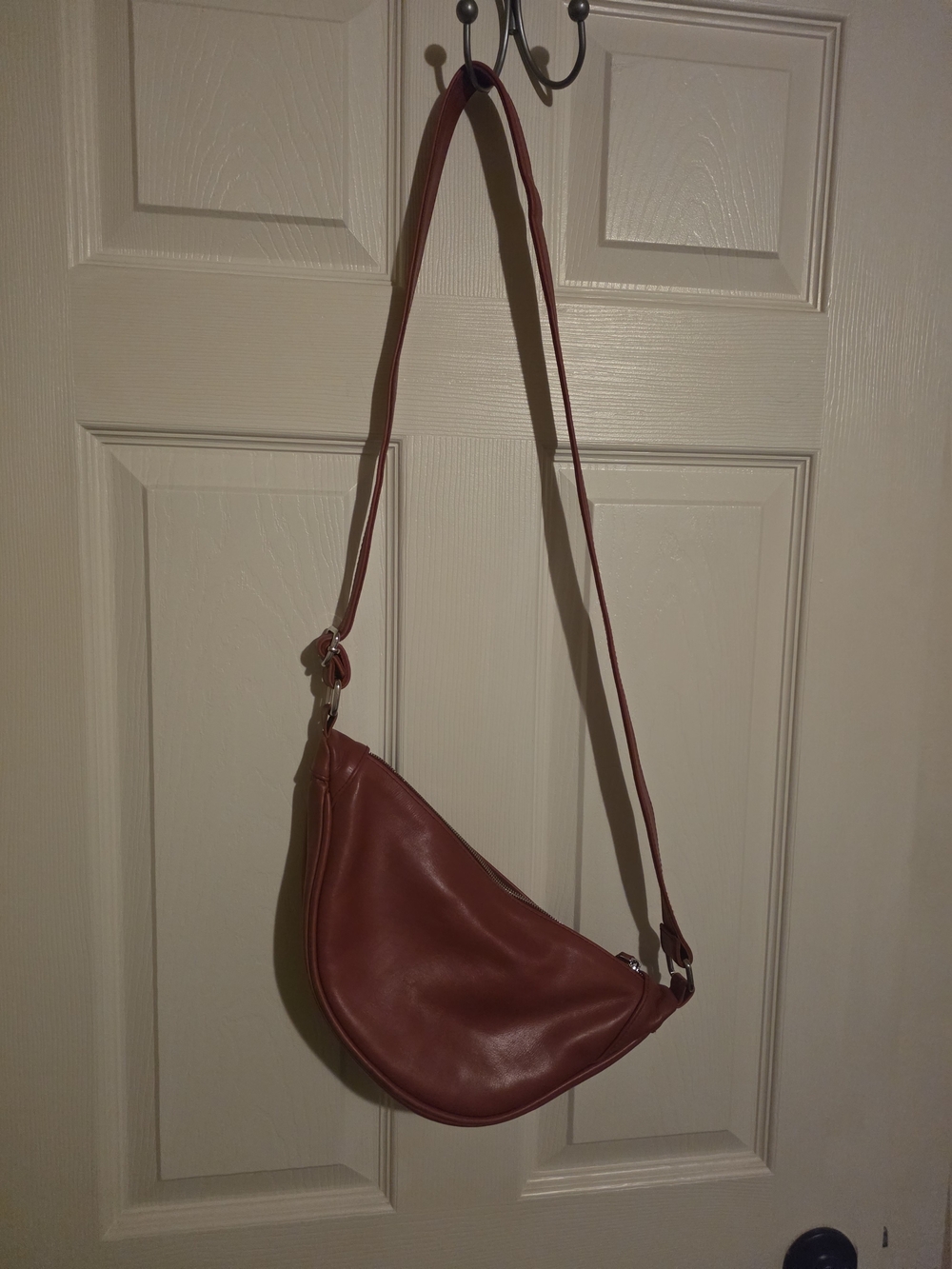 Handmade Minimalist Red Crossbody Luna Bag